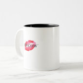 FUNCOW ROZE KUS TWEEKLEURIGE KOFFIEMOK (Voorkant links)