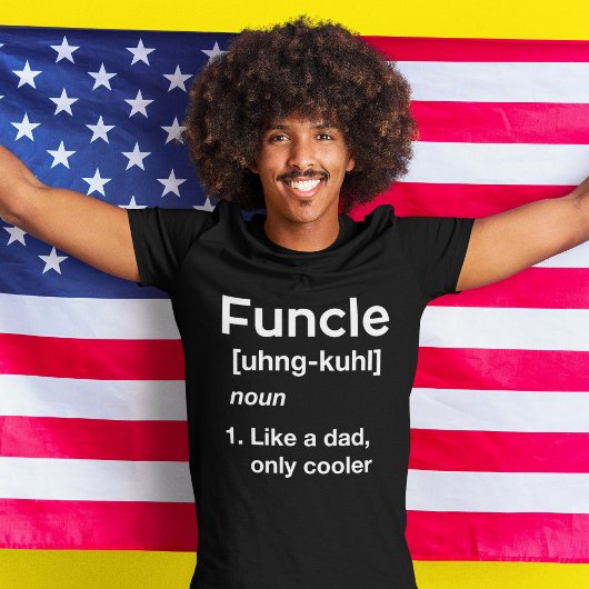 Functie Definitie Grappig Uncle Dad Shirt