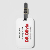 Functie Moeder Grappig Promotie Geschenk Voor Haar Bagagelabel (Voorkant (verticaal))