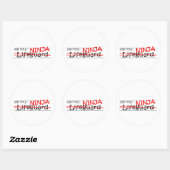 Functie Ninja - Badmeester Ronde Sticker (Vel)