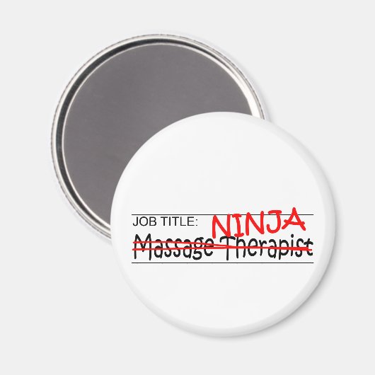 Functie Ninja - Massagetherapeut Magneet (Voorkant / Achterkant)