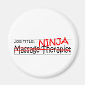 Functie Ninja - Massagetherapeut Magneet (Voorkant)