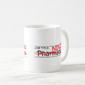 Functie Titel Ninja - apotheker Koffiemok (Voorkant rechts)