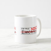 Functie Titel Ninja - elektricien Koffiemok (Voorkant rechts)