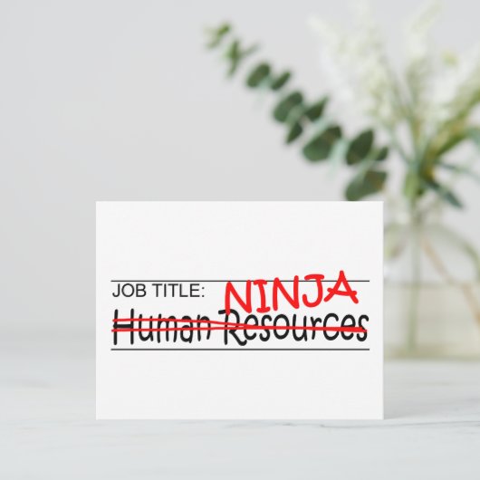 Functie Titel Ninja - HR Briefkaart (Staand voorkant)
