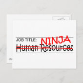 Functie Titel Ninja - HR Briefkaart (Voorkant / Achterkant)