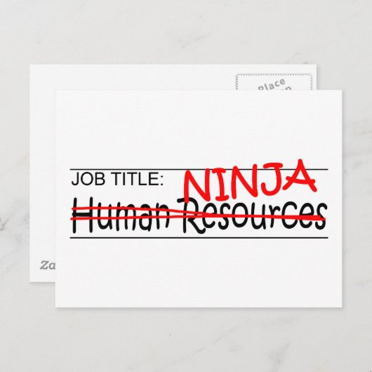 Functie Titel Ninja - HR Briefkaart (Voorkant / Achterkant)