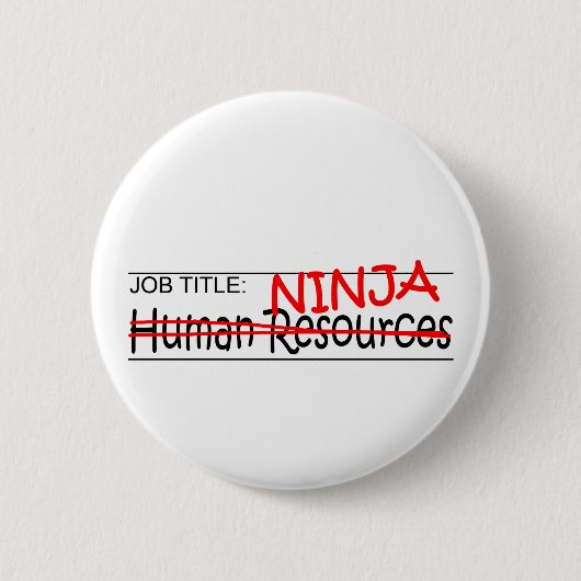 Functie Titel Ninja - HR Ronde Button 5,7 Cm (Voorkant)
