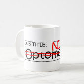 Functie Titel Ninja - Optometrist Koffiemok (Voorkant links)