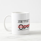 Functie Titel Ninja - Optometrist Koffiemok (Links)