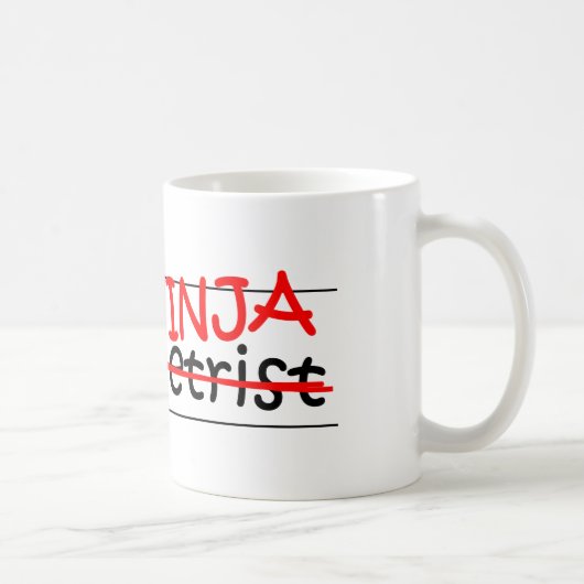 Functie Titel Ninja - Optometrist Koffiemok (Rechts)
