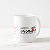 Functie Titel Ninja - Programmer Koffiemok (Voorkant rechts)