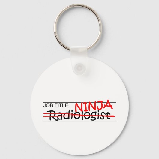 Functie Titel Ninja - Radioloog Sleutelhanger (Voorkant)
