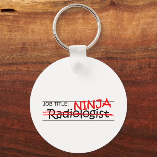 Functie Titel Ninja - Radioloog Sleutelhanger (Voorkant)