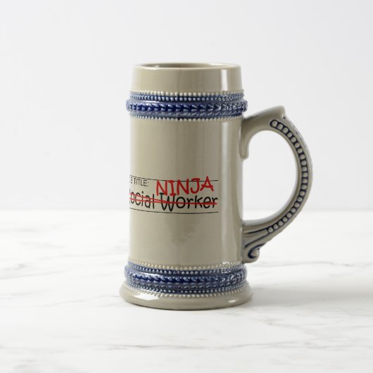 Functie Titel Ninja - Sociaal Arbeider Bierpul (Rechts)