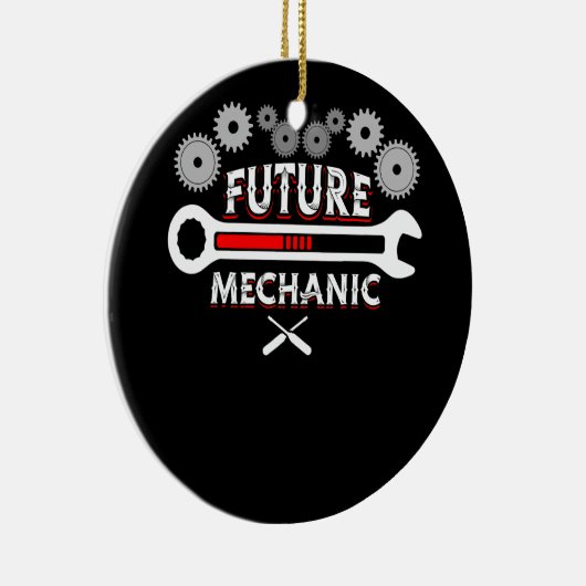 Functie Toekomstige Mechanische Auto Auto Mechanis Keramisch Ornament (Rechts)