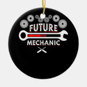 Functie Toekomstige Mechanische Auto Auto Mechanis Keramisch Ornament (Voorkant)