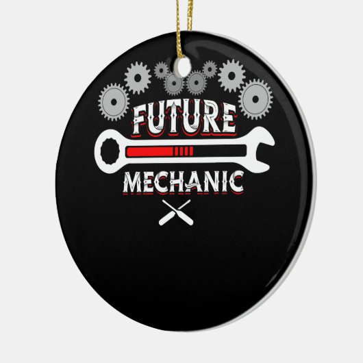 Functie Toekomstige Mechanische Auto Auto Mechanis Keramisch Ornament (Links)