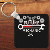 Functie Toekomstige Mechanische Auto Auto Mechanis Sleutelhanger (Voorkant)
