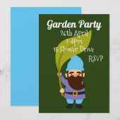 Functie tuinbouwgnome tuinbouwpartij kaart (Voorkant / Achterkant)