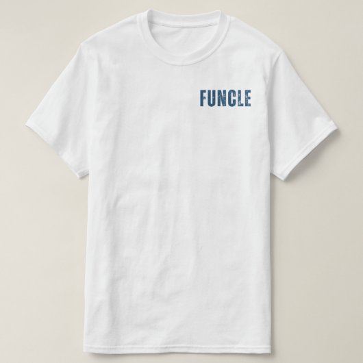 FUNCTIE voor- en achterkant grappige oomdefinitie T-shirt (Design voorkant)