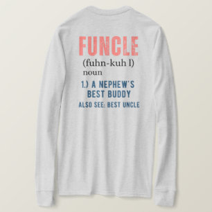 FUNCTIE voor- en achterkant grappige oomdefinitie T-shirt