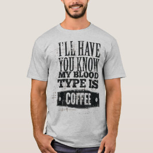 Functiehumor heren T-shirt voor koffie