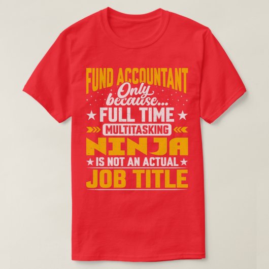 Functielijn van de thesaurier van het fonds t-shirt (Design voorkant)