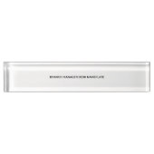 Functienaamplaat bijkantoor naambordje (Voorkant)