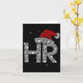 Functies voor Hr Human Resources - Grappig kerstca Kaart (Gele Bloem)