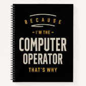 Functietaak Computer Operator Notitieboek (Voorkant)