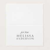 Functietitel legant visitekaartje (Buitenkant ongevouwen)