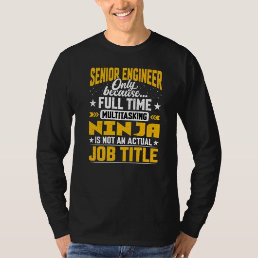 Functietitel senior technicus t-shirt (Voorkant)