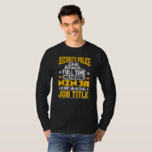 Functietitel Veiligheidsagent Veiligheidsagent Pol T-shirt (Voorkant volledig)