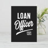 Functietoestel van leninggever bedankkaart (Staand voorkant)