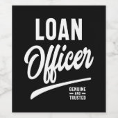 Functietoestel van leninggever wijn etiket (Enkel label)