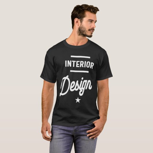 Functietoestel voor interieur ontwerp t-shirt (Voorkant volledig)