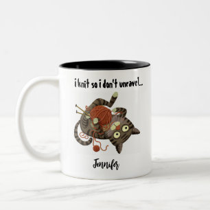 Functieve katten brei thema koffiemok breister cad tweekleurige koffiemok