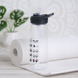 Functige Cartoon Ogen Waterfles