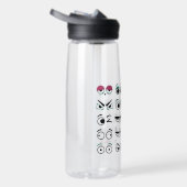 Functige Cartoon Ogen Waterfles (Rechts)