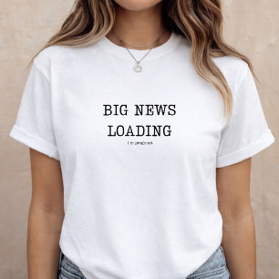 Functige zwangerschapsaankondiging baby onthulling t-shirt
