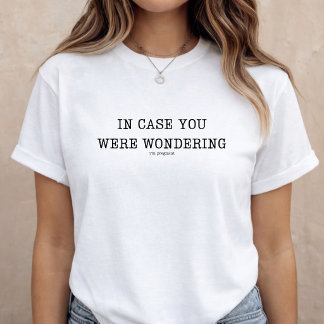 Functige zwangerschapsaankondiging baby onthulling t-shirt