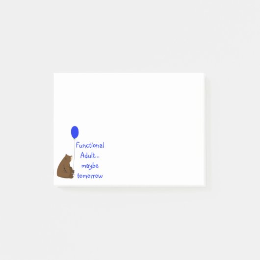 Functional Adult Misschien Morgen Beer Quote Post-it® Notes (Voorkant)