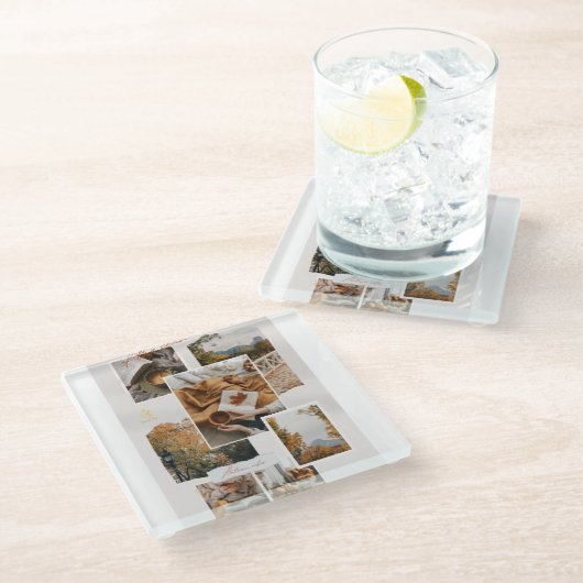 #FunctionalArtCoaster Glazen Onderzetter (Schuin)