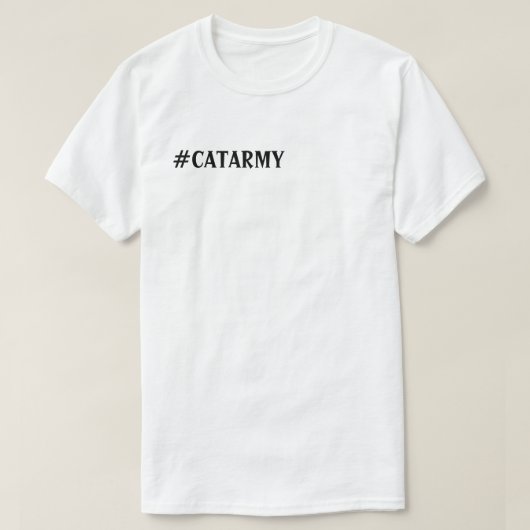 Functionaris #CATARMY @Catturd2 "In jouw gezicht" T-shirt (Design voorkant)
