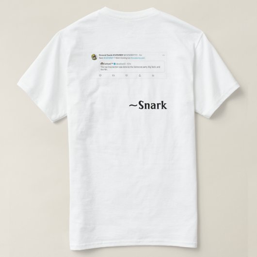 Functionaris #CATARMY @Catturd2 "In jouw gezicht" T-shirt (Design achterkant)