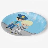 Functionaris van de griffie papieren bordje (Gekanteld)