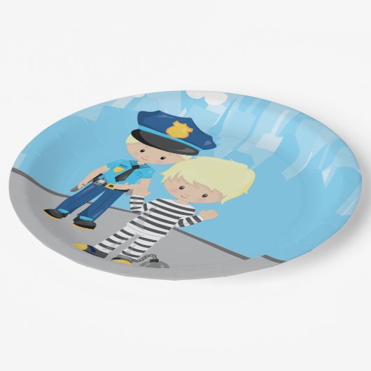 Functionaris van de griffie papieren bordje (Gekanteld)