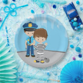 Functionaris van de griffie papieren bordje (Feest)