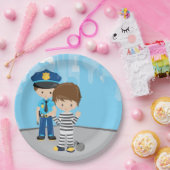 Functionaris van de griffie papieren bordje (Feest)